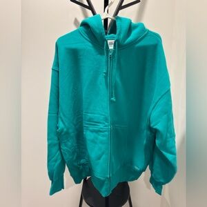 TNA Turquoise Sweatfleece Hoodie and Pant Set